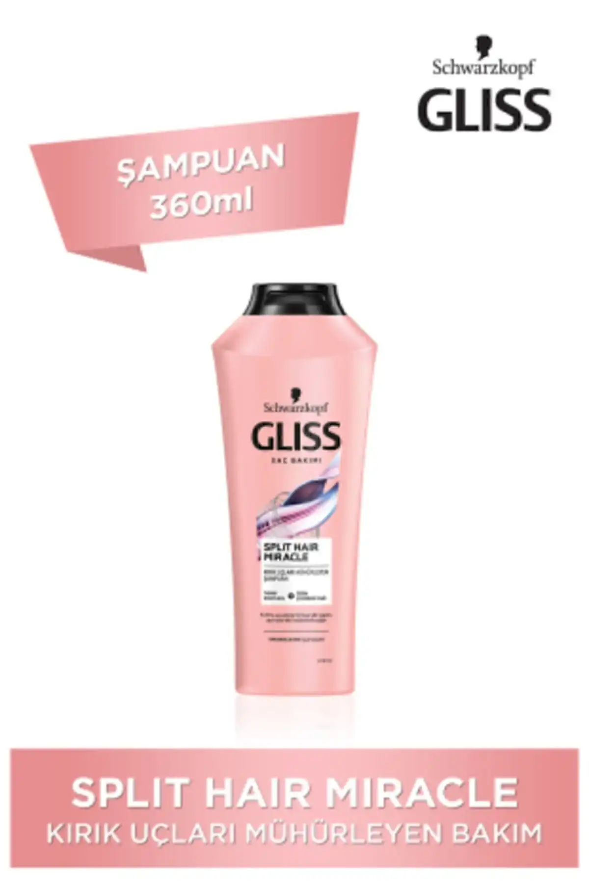 Gliss Schwarzkopf Glıss Split Hair Miracle Şampuan ile Saçlarınıza Güç Katın