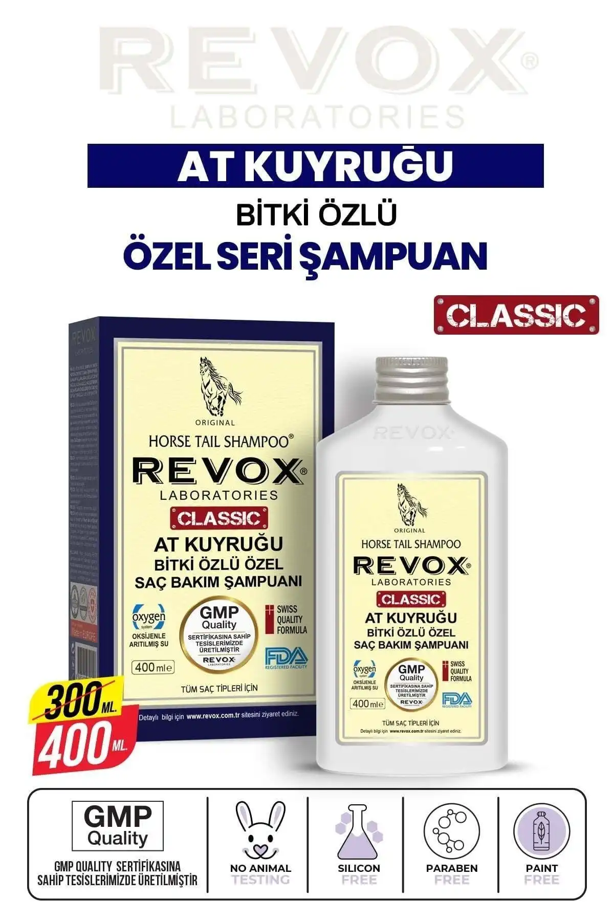 Revox At Kuyruğu Bitki Özlü Şampuan ile Saç Dökülmesine Karşı Etkili Çözüm