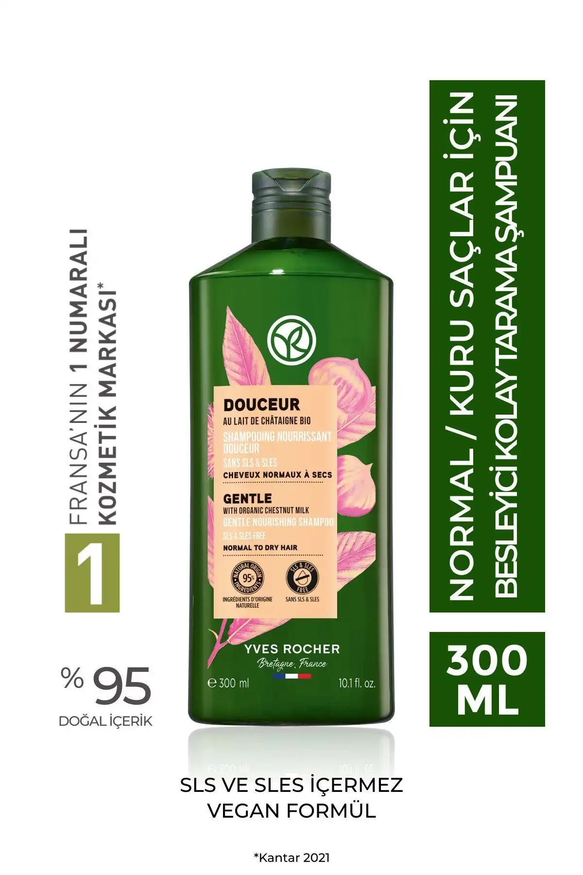 Yves Rocher Normal/Kuru Saçlar İçin Besleyici Kolay Tarama Şampuanı İnceleme