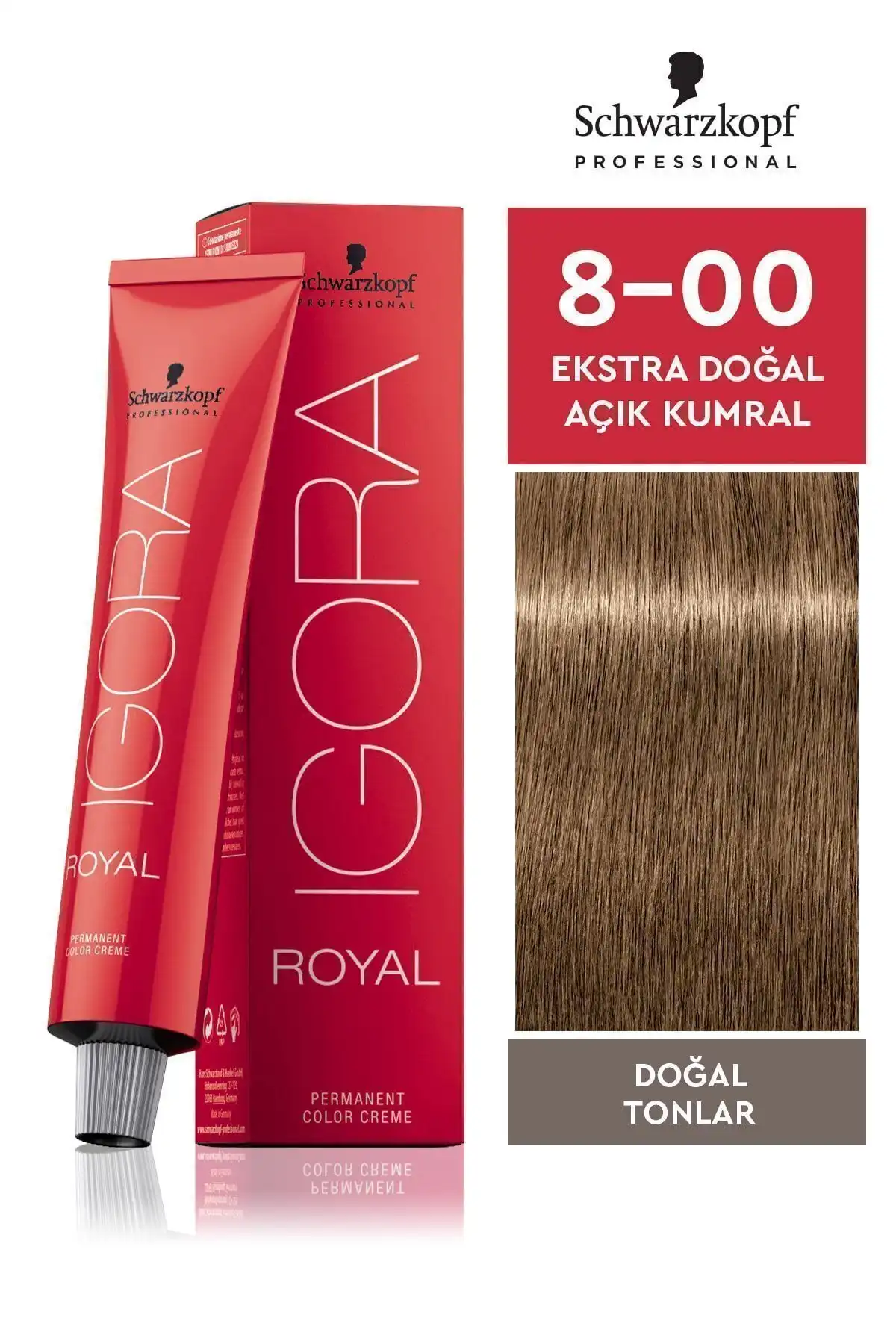 Igora Royal Doğal Tonlar 8-00: Kalıcı Saç Boyası ile Beyazları Kapatın