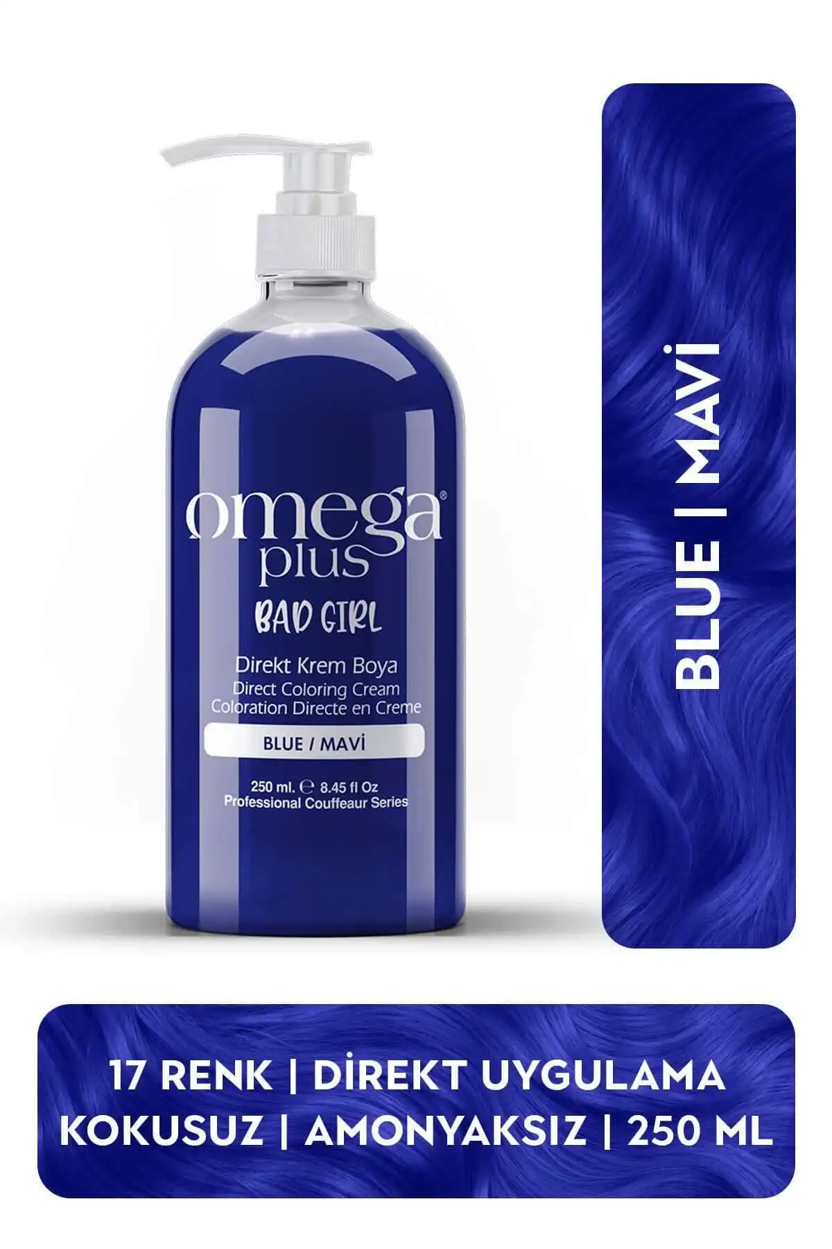 Omega Plus Bad Girl MAVİ Amonyaksız Renkli Saç Boyası İncelemesi ve Kullanım Kılavuzu