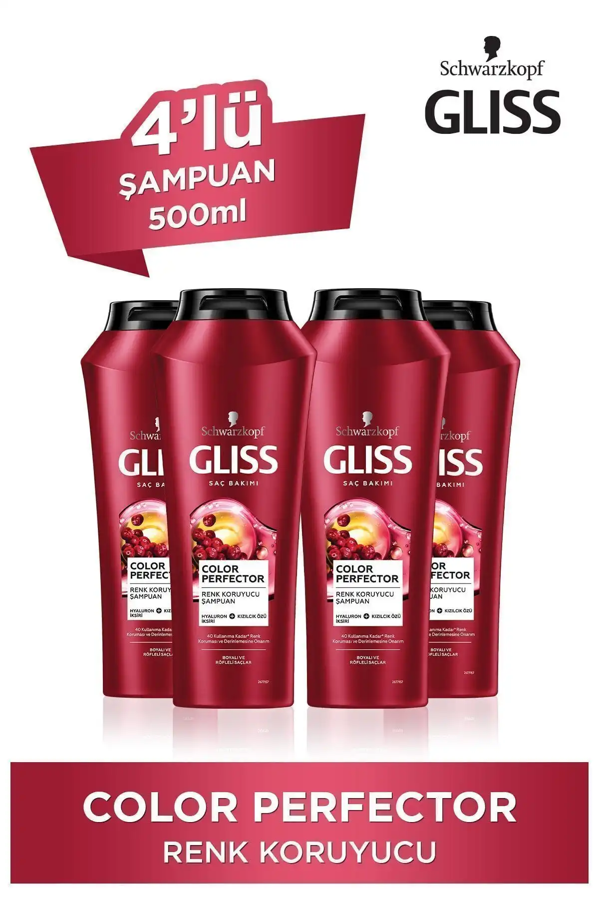 Gliss Color Perfector: Boyalı Saçlar İçin 12 Haftaya Kadar Renk Koruma Sağlayan Şampuan
