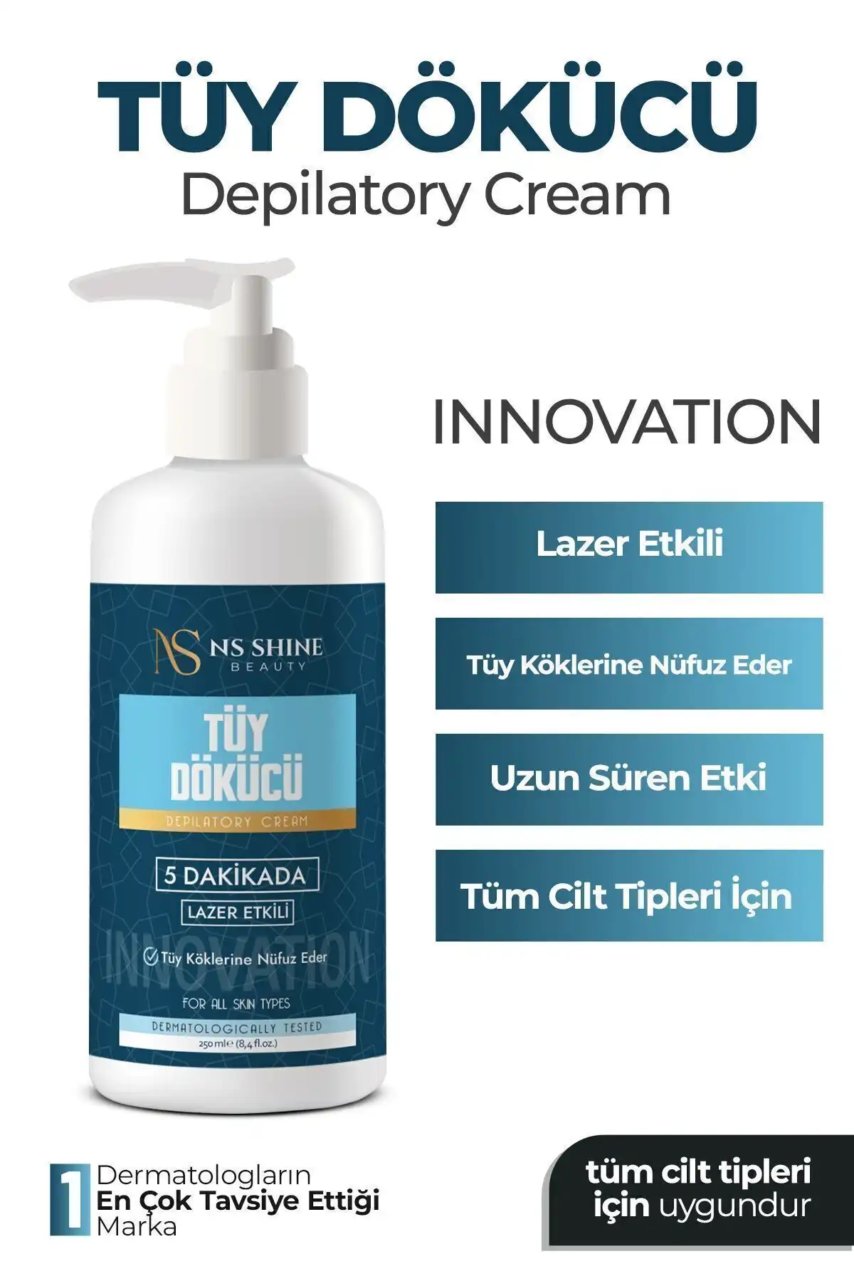 NS Shine Beauty Premium Tüy Dökücü Krem: Kokusuz, Organik ve Etkili Çözüm