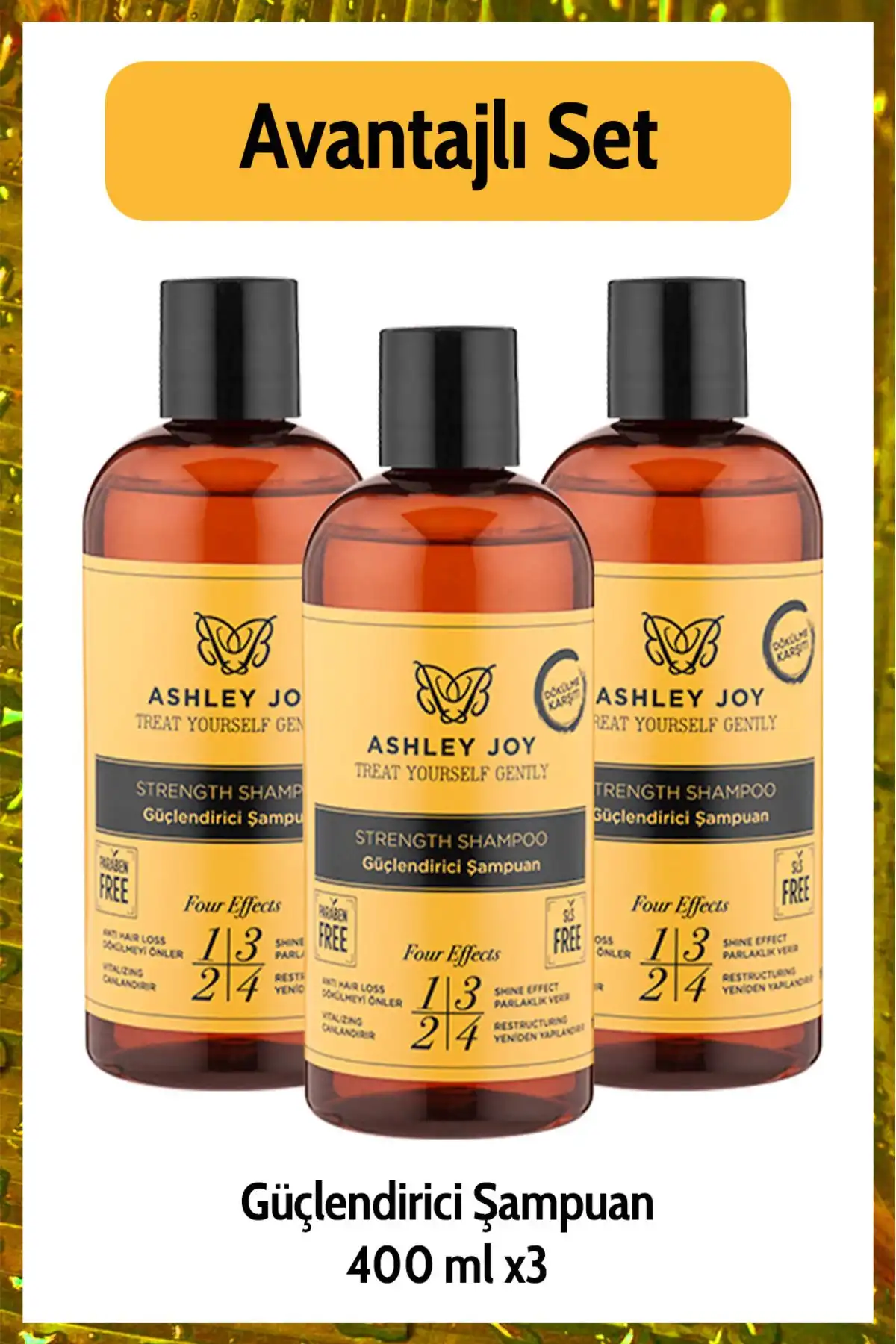 Ashley Joy Dökülme Karşıtı Keratin ve Kafein İçeren Sülfatsız Şampuan İncelemesi