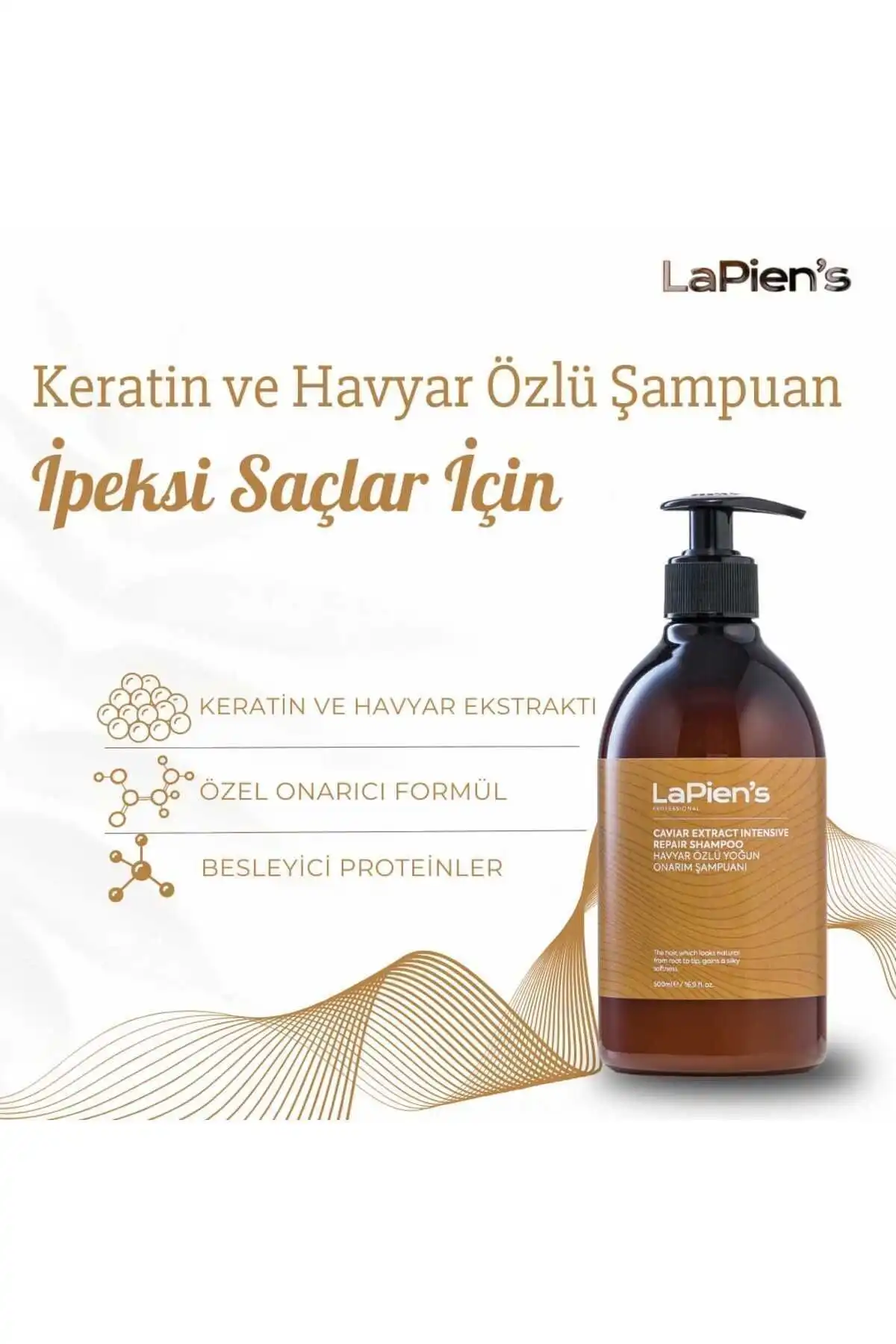 Lapien Havyar Özlü Şampuan: Yıpranmış Saçlar İçin Derinlemesine Onarıcı Çözüm