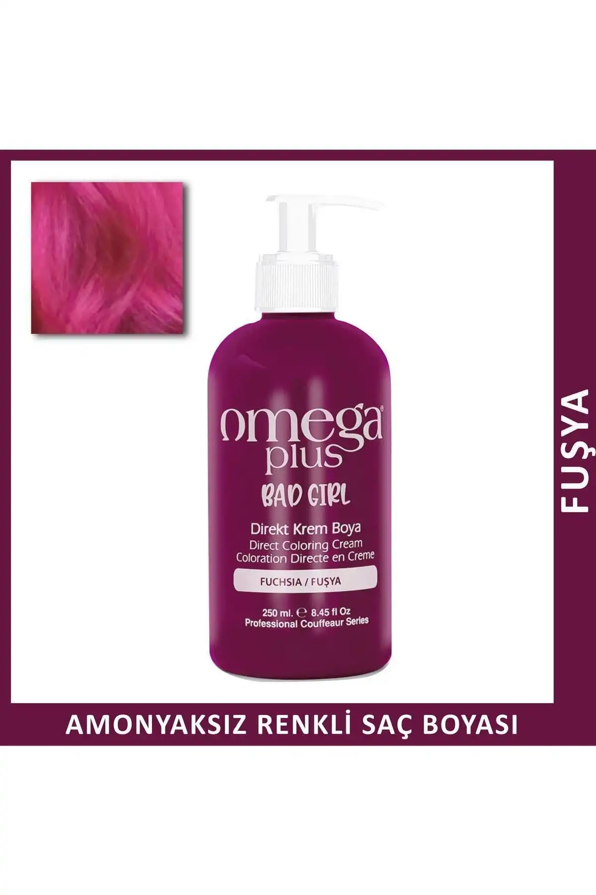 Omega Plus Bad Girl FUŞYA Amonyaksız Renkli Saç Boyası: Kolay Kullanım ve Kalıcılığı