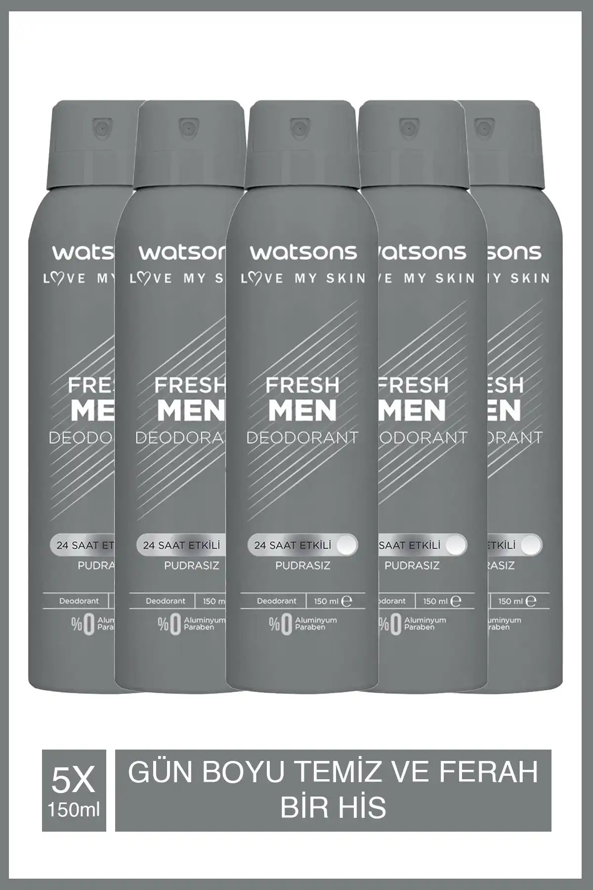 Watsons Fresh Men Pudrasız Deodorant Sprey: Pratik ve Etkili Ferahlama Çözümü