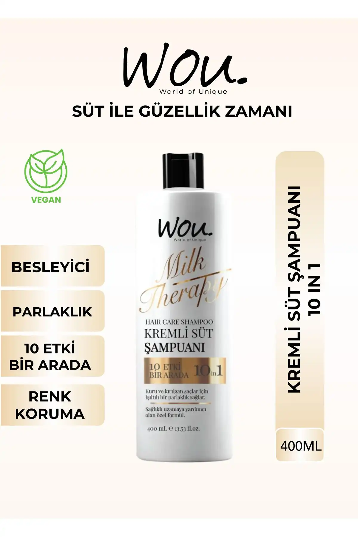 WOU World of Unique Milk Therapy Şampuan ile Sağlıklı ve Güçlü Saçlara Ulaşın