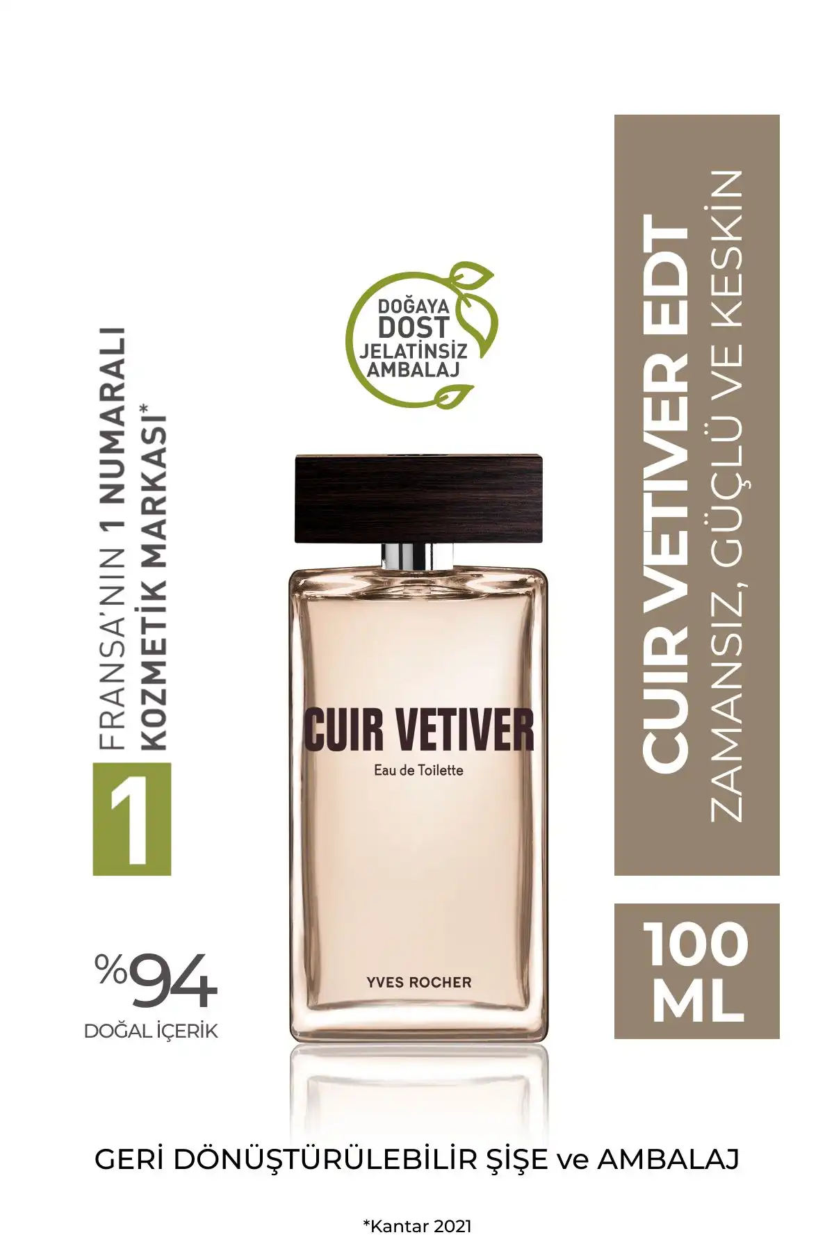 Yves Rocher Cuir Vetiver Erkek EDT ile Kalıcı ve Odunsu Koku Deneyimi
