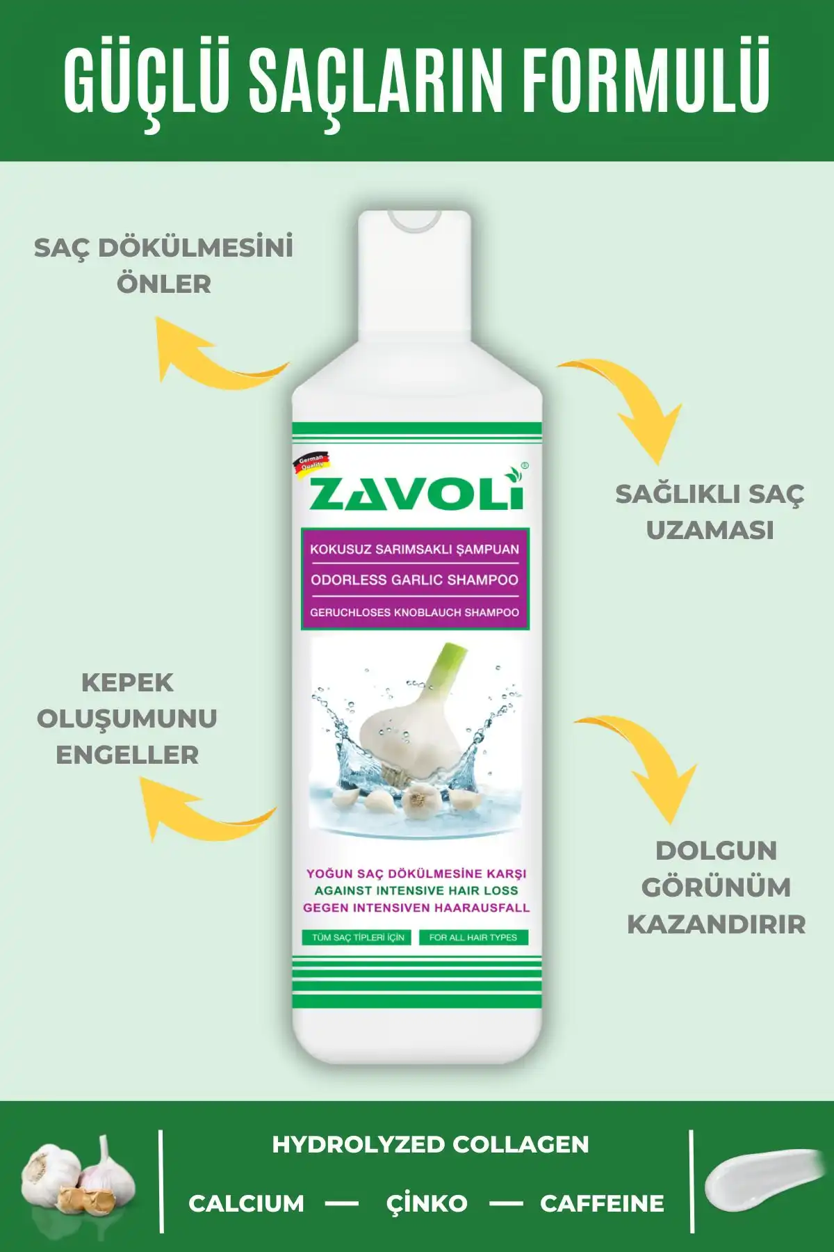 Zavoli Sarımsaklı Kök Hücre Aktif Şampuanı İncelemesi ile Saç Dökülmesine Çözüm