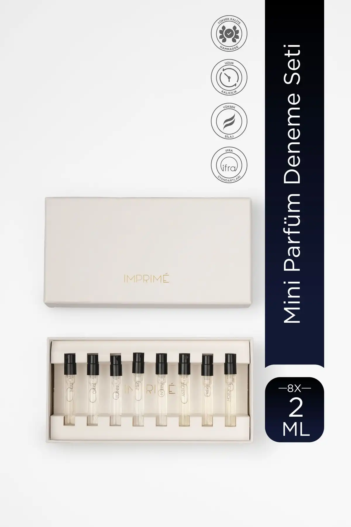 Imprime Mini Parfüm Deneme Seti: 8 Farklı Parfüm ile Keşfedin