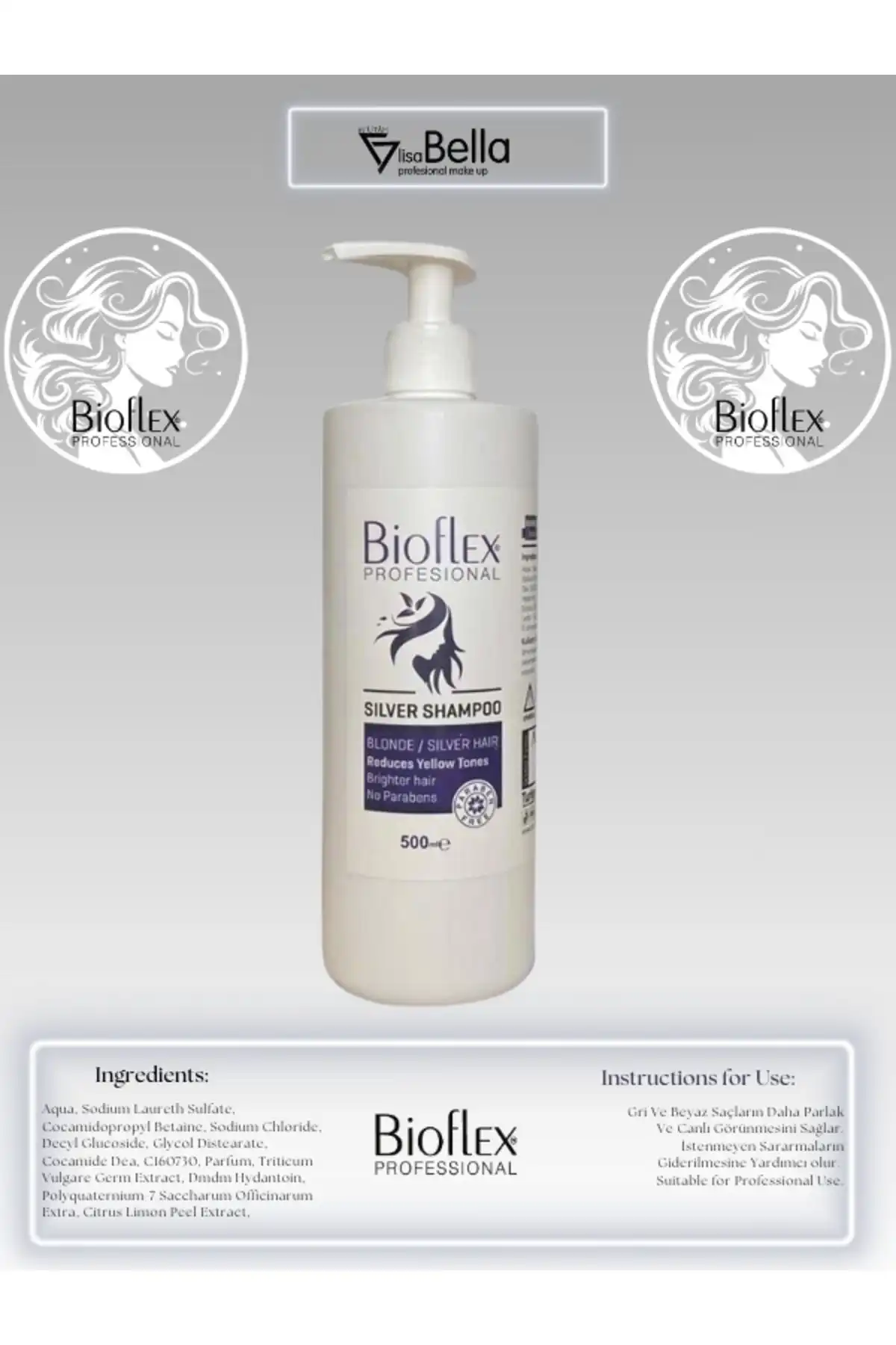Bioflex Stardust Silver Mor Şampuan: Gri ve Beyaz Saçlar İçin Etkili Bakım