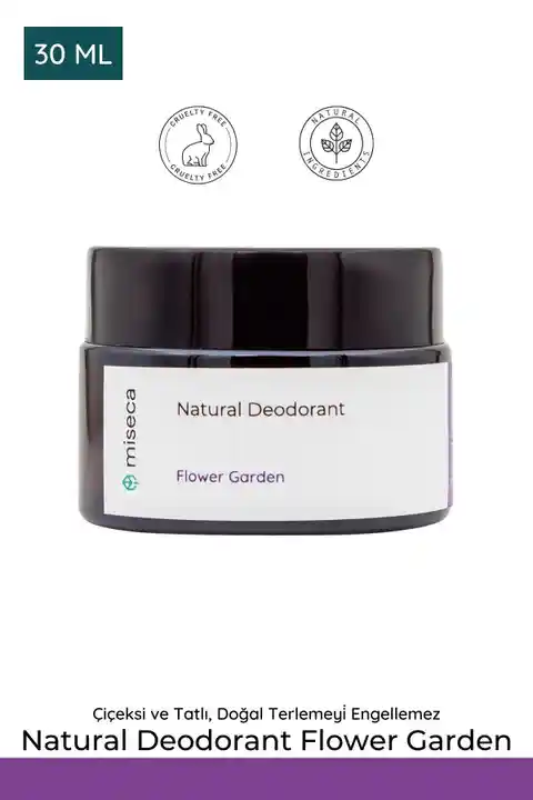 miseca Natural Deodorant Flower Garden 30 ml Doğal Krem Deodorant