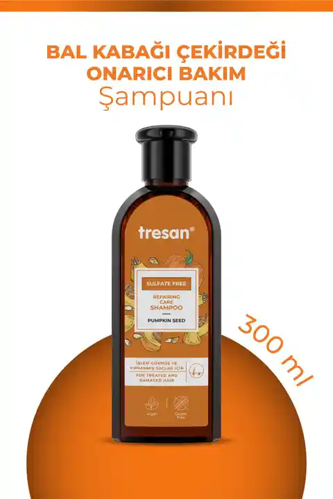 Tresan Bal Kabağı Çekirdeği Onarıcı Sülfatsız Bakım Şampuanı 300 ml