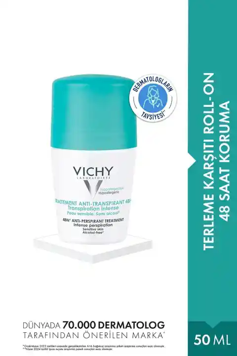 Vichy Terleme ve Koku Karşıtı 48 Saat Etkili Roll-on Deodorant 50 ML