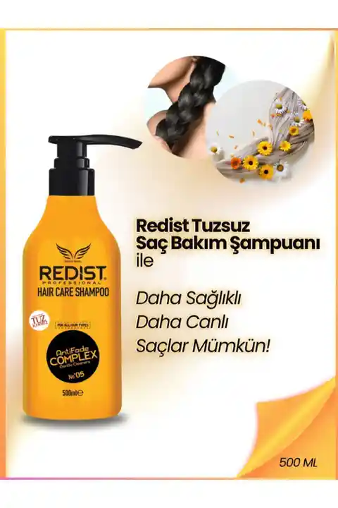 Redist Tuzsuz Saç Bakım Şampuanı Ve Kepeğe Karşı Etkili 500 ml
