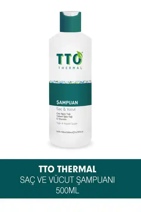 Tto Saç Ve Vücut Şampuanı 500 ml Beyaz (ÇAY AĞACI YAĞI / TEA TREE OIL)