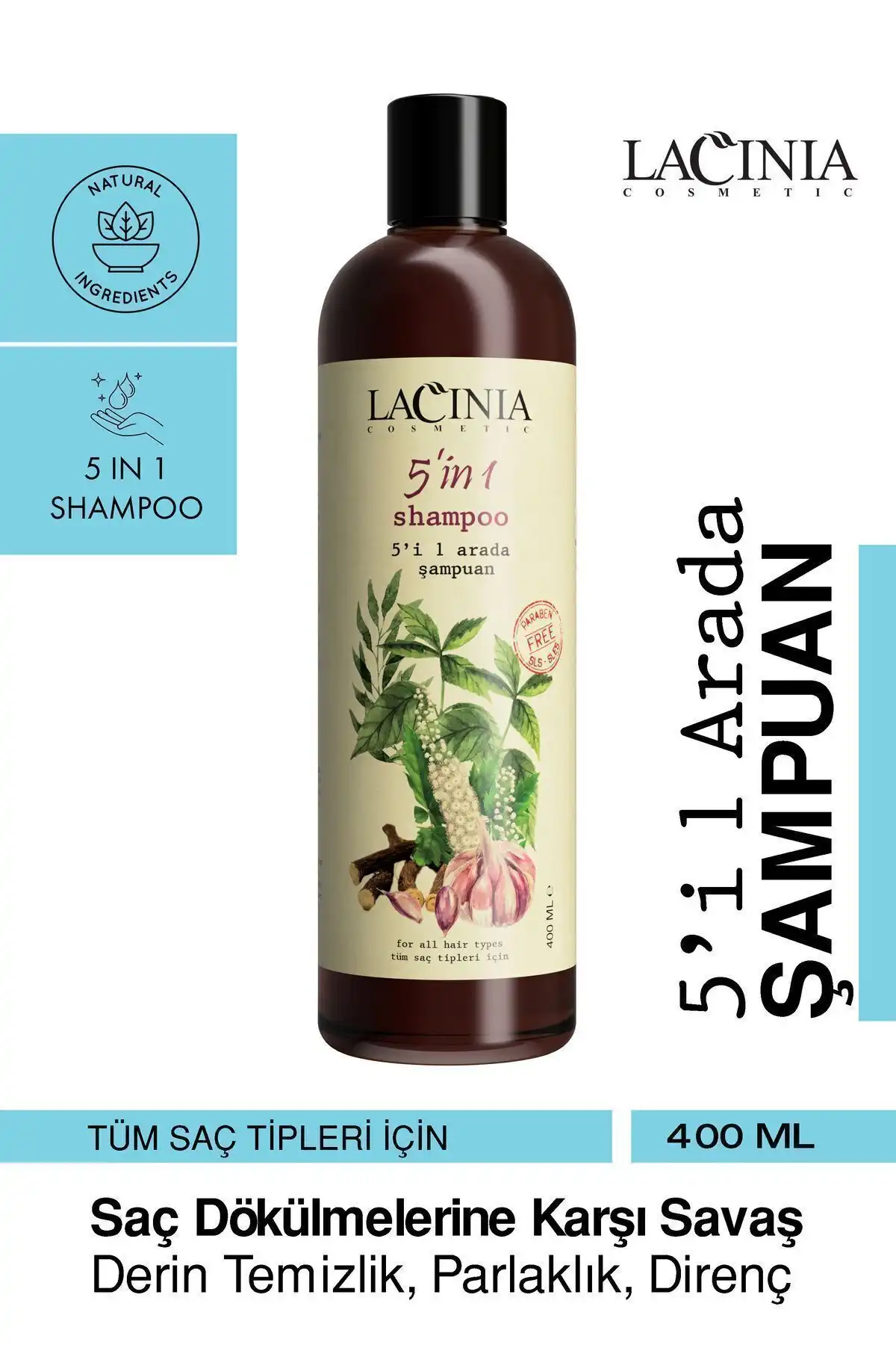 Lacinia 5 In 1 Şampuan ve Urban Care Dökülme Karşıtı Şampuan: Kıyaslama ve Analiz