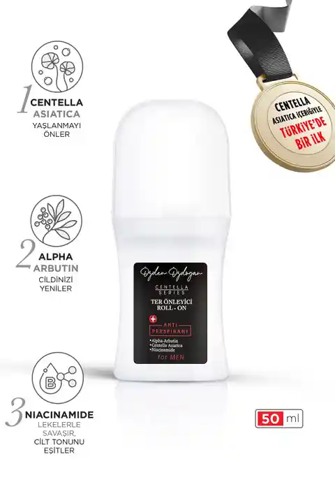 ÖZDEN ÖZDOĞAN Erkek Ter Önleyici Beyazlatıcı Etkili Roll-on Antiperspirant 50ml