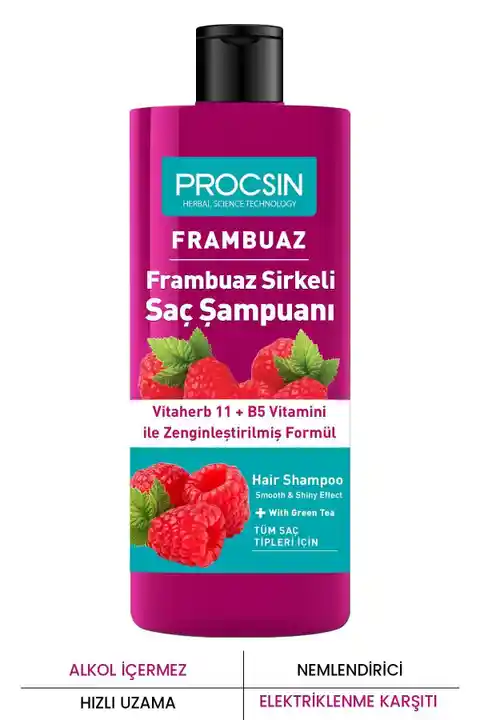 PROCSIN Yağ Dengeleyici Frambuaz Sirkesi Şampuanı 300 ml