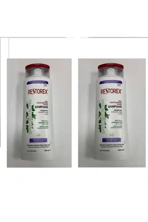 Restorex Sampuan Sağlıklı Uzama Etkili 500 ml Saç Dökülmesine Karşı X2 Adet