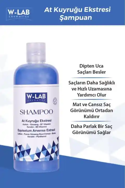 W-Lab Kozmetik Hızlı Uzamaya Yardımcı Bakım Şampuanı 400 ml
