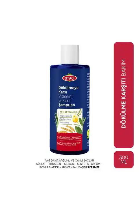 Otacı Dökülmeye Karşı Vitaminli Bitkisel Şampuan