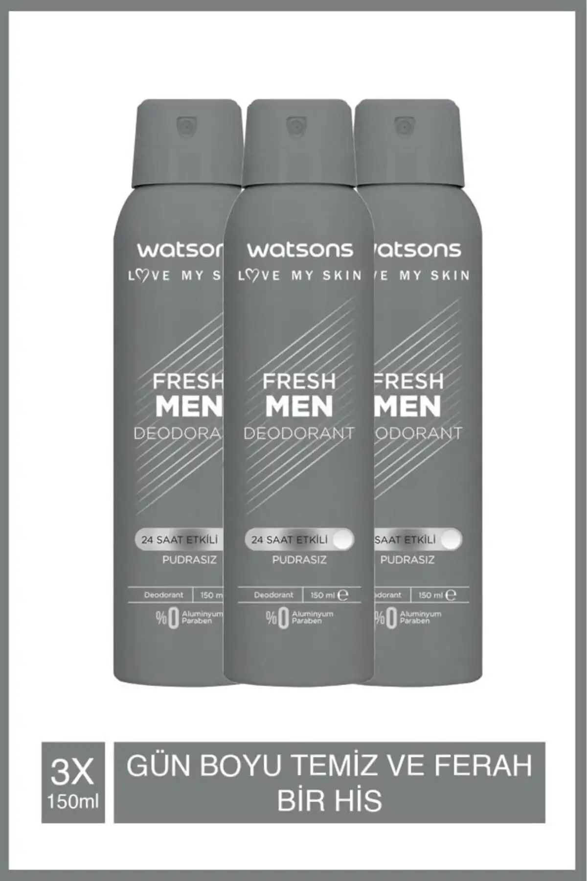 Watsons Pudrasız Deodorant: Fresh Men ve Ocean Comfort 24 Saat Karşılaştırması