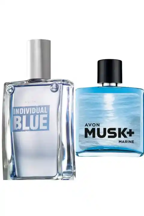 Avon Blue Erkek Parfümü. 100 ml + Avon Musk Marine Edt 75 ml 2li set