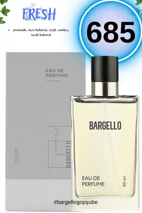Bargello 685 Fresh Edp 50 ml  Erkek Parfüm 8YMS123457359