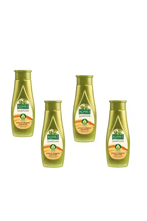 Komili 4 Adet Kuru Ve Yıpranmış Saçlar Için Onarıcı Bakım Şampuanı Zeytinyağlı 500 ml