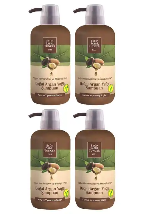 Eyüp Sabri Tuncer Doğal Argan Yağlı Şampuan 600 Ml X 4 Adet