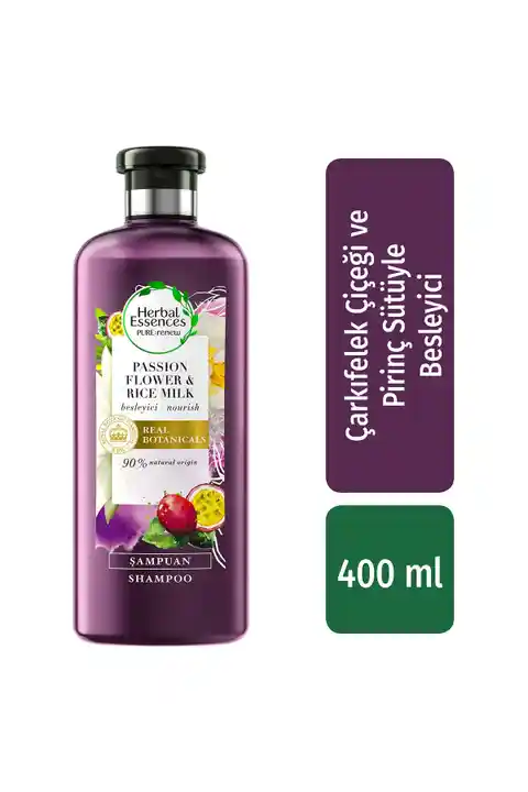 Herbal Essences Şampuan Besleyici Çarkıfelek Çiçeği Ve Pirinç Sütü 400 ml