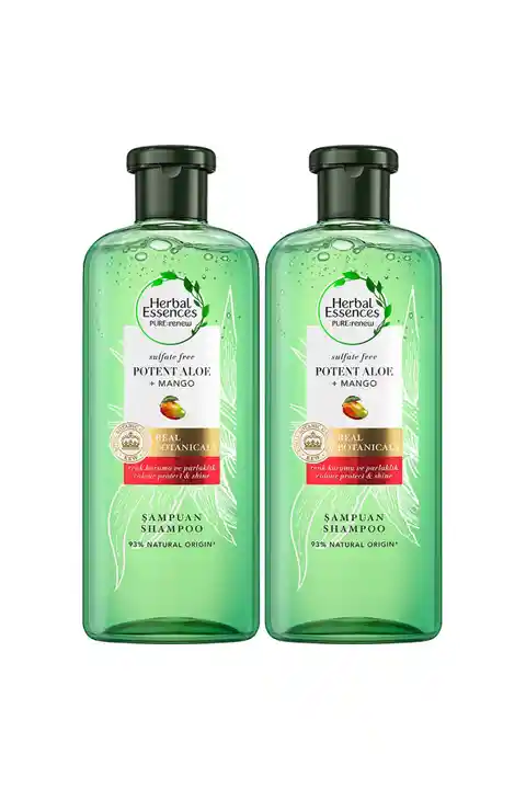 Herbal Essences Sülfatsız Şampuan Aloe Gücü Mango 380 ml X 2 Adet