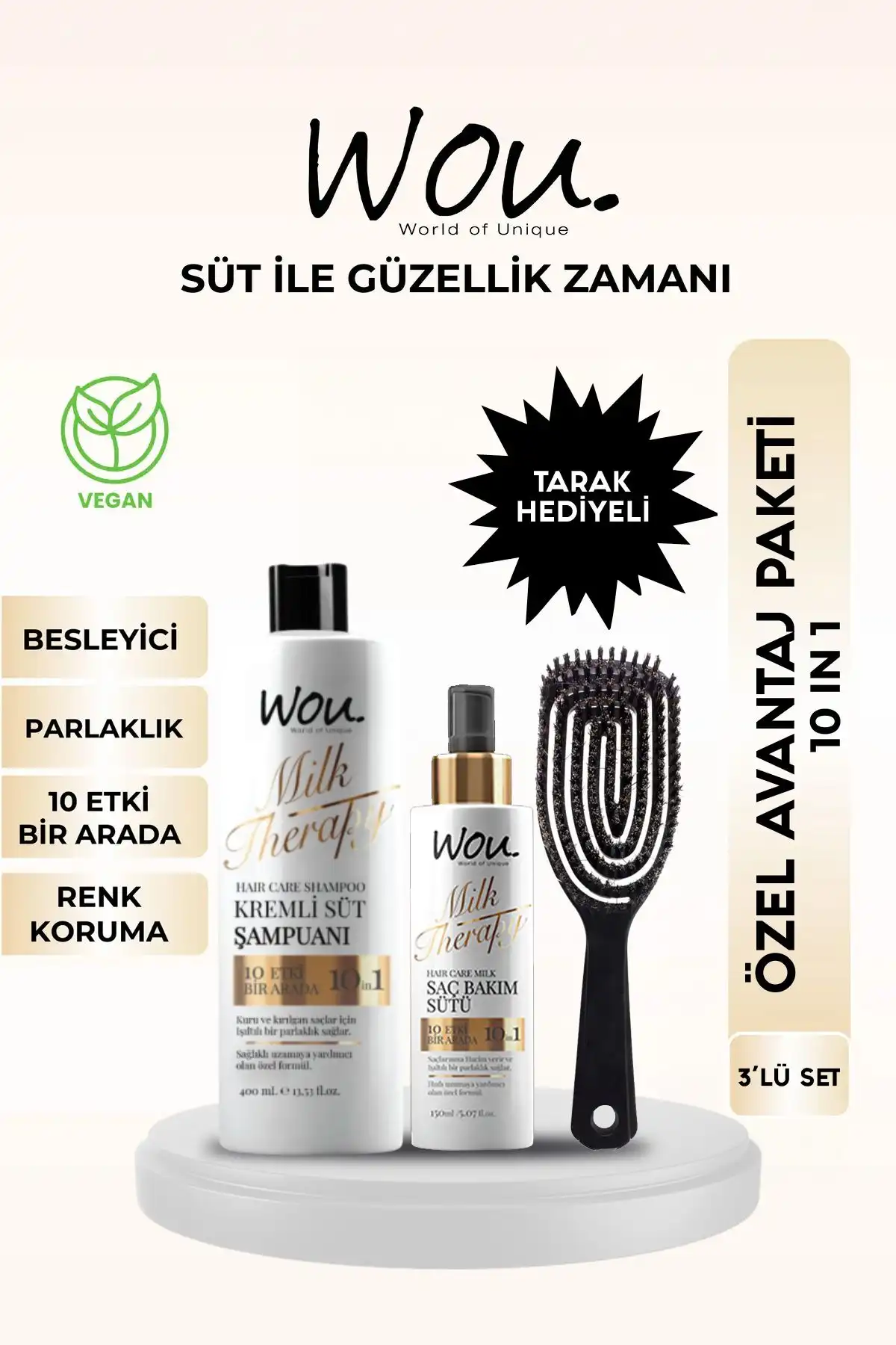 WOU World of Unique Milk Therapy Şampuan: Süt Proteinli ve Etkili Bakım Alternatifleri