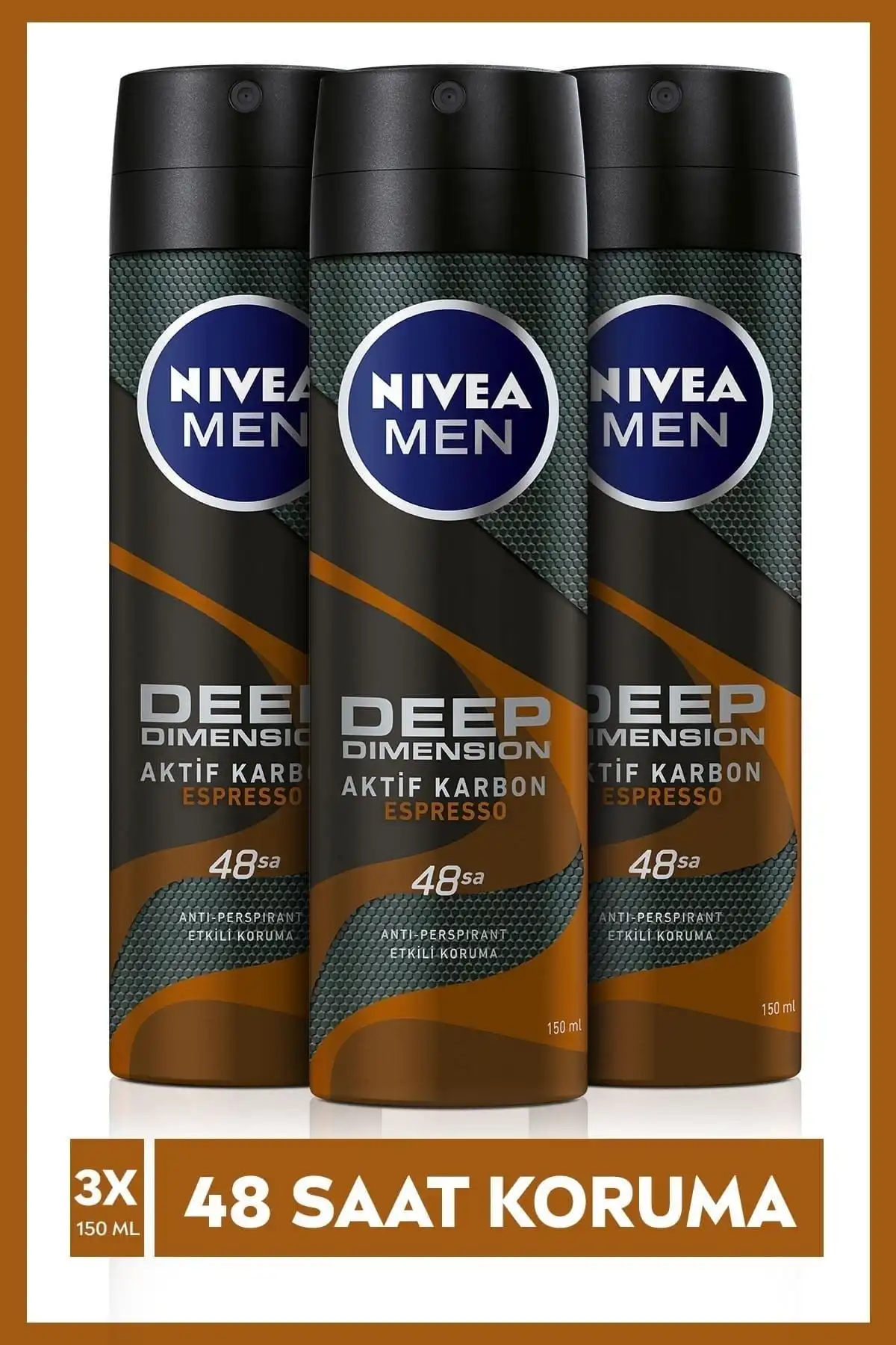 NIVEA Men Erkek Deodorant Deep Dimension Espresso ve Amazonia Karşılaştırması