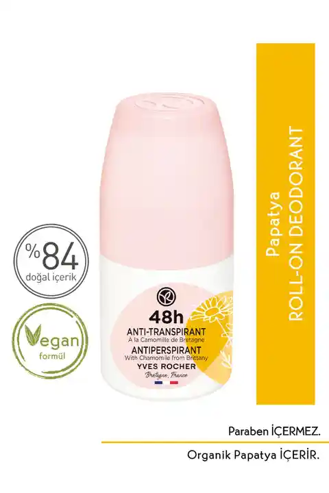 Yves Rocher Ter Önleyici 48 saat etkili Kadın Antiperspirant Roll-On- Organik Papatya-57834