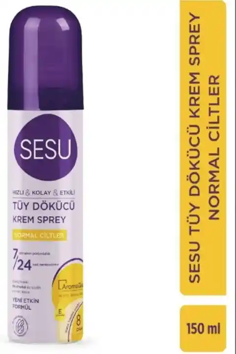 Sesu Normal Ciltler için Tüy Dökücü Krem Sprey 150 ml