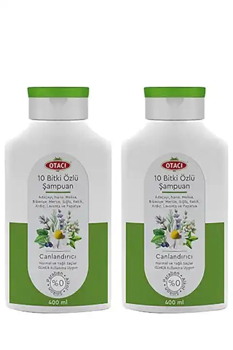 Otacı 10 Bitki Özlü Şampuan 400 Ml. 2i Set