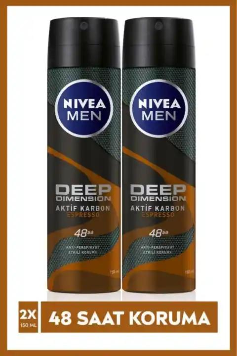 NIVEA Erkek Sprey Deodorant Ekspresso 150 ml 2'li