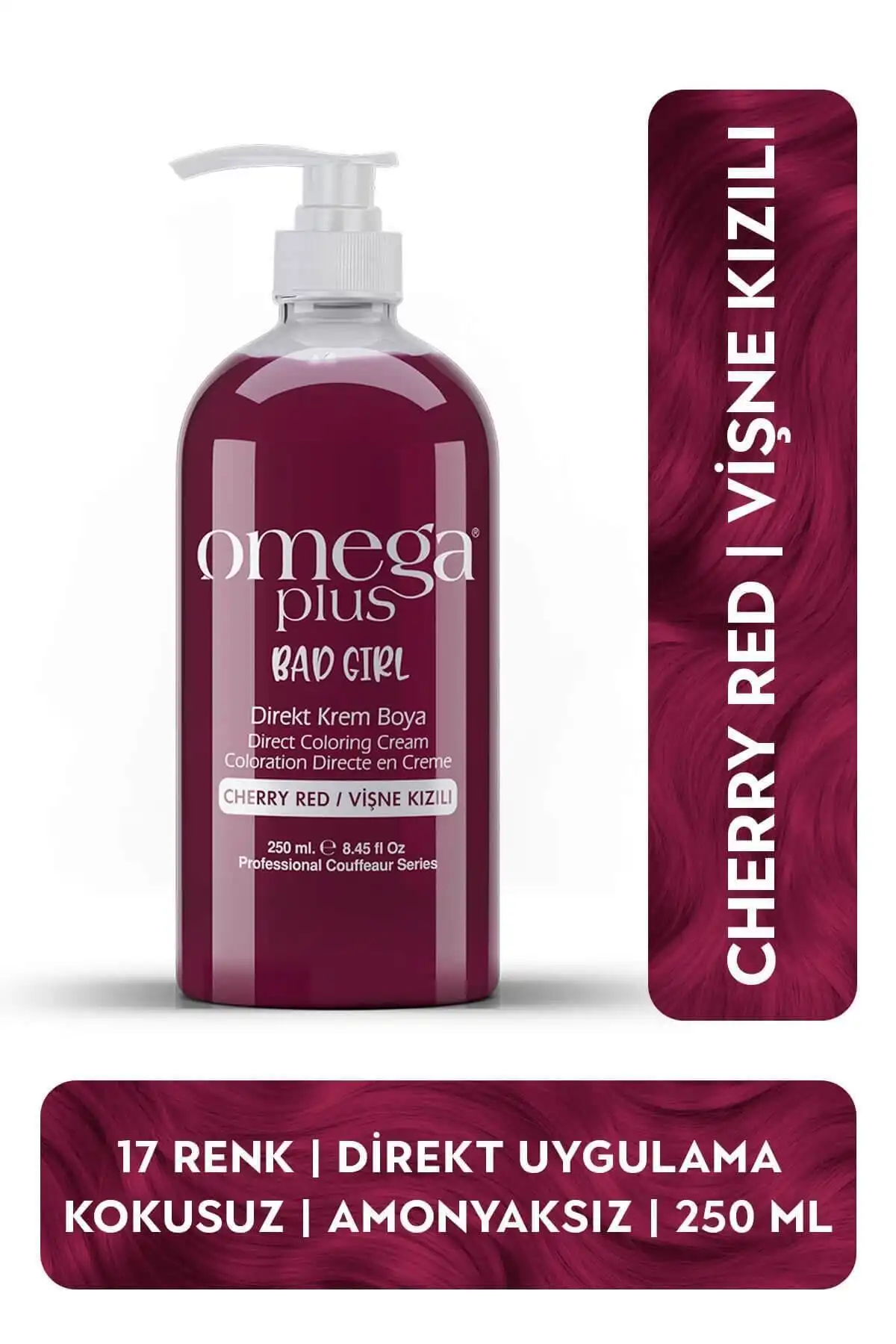 Omega Plus Bad Girl Vişne Kızılı ve Palette Deluxe 5-889 Şarap Kızılı Karşılaştırması